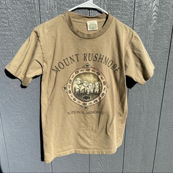 Vintage Mount Rushmore Single Stitch Fred Harvey Tee S - Picture 1 of 13